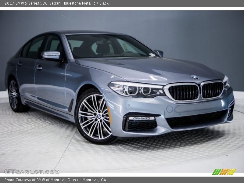 Bluestone Metallic / Black 2017 BMW 5 Series 530i Sedan