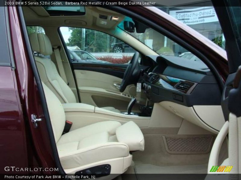 Barbera Red Metallic / Cream Beige Dakota Leather 2009 BMW 5 Series 528xi Sedan