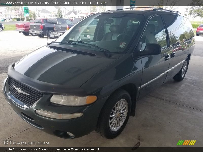 Shale Green Metallic / Taupe 2000 Chrysler Town & Country Limited