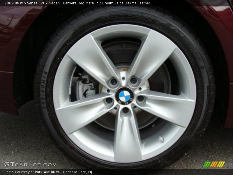 Barbera Red Metallic / Cream Beige Dakota Leather 2009 BMW 5 Series 528xi Sedan