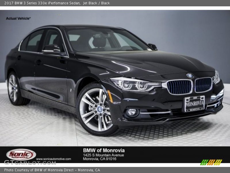 Jet Black / Black 2017 BMW 3 Series 330e iPerfomance Sedan