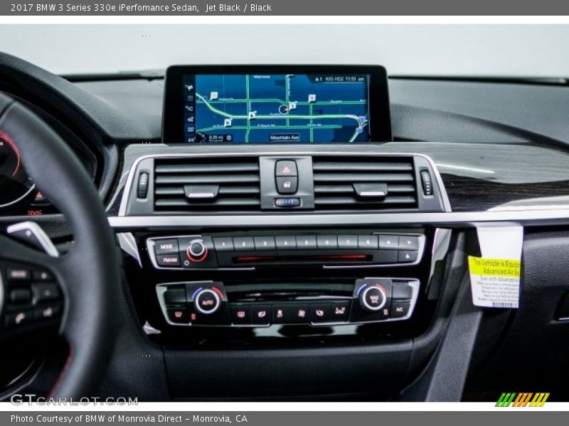 Jet Black / Black 2017 BMW 3 Series 330e iPerfomance Sedan