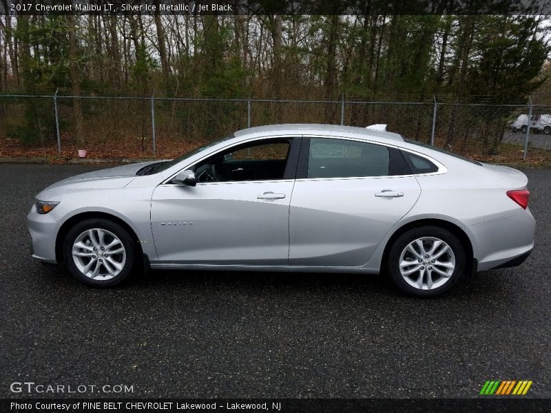 Silver Ice Metallic / Jet Black 2017 Chevrolet Malibu LT