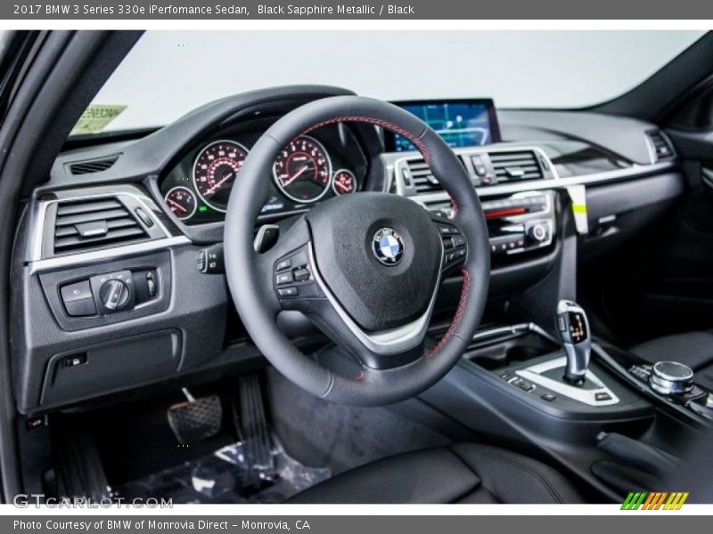 Black Sapphire Metallic / Black 2017 BMW 3 Series 330e iPerfomance Sedan