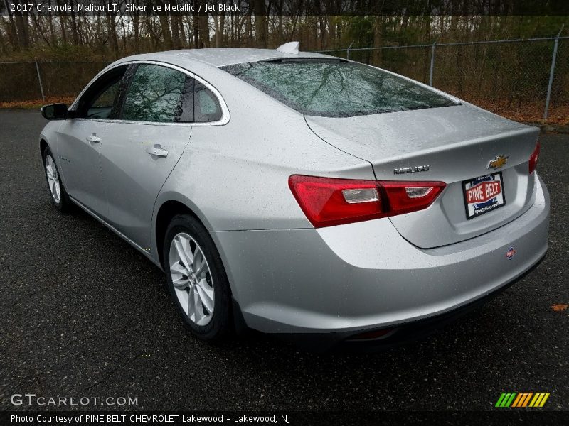 Silver Ice Metallic / Jet Black 2017 Chevrolet Malibu LT