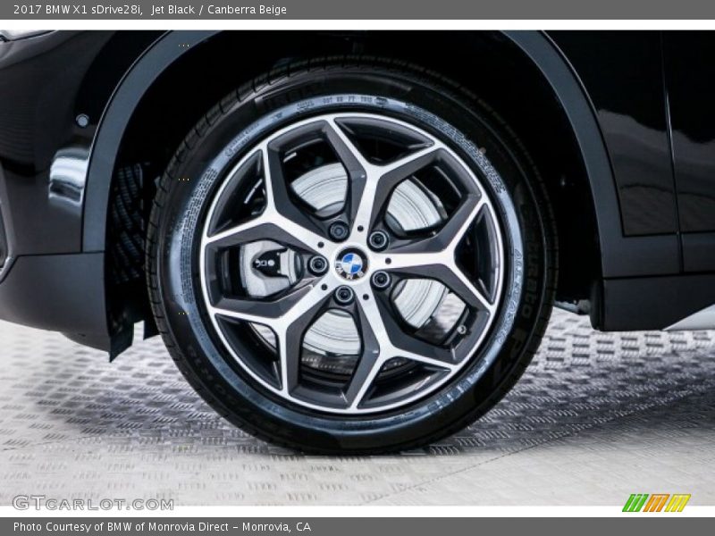 Jet Black / Canberra Beige 2017 BMW X1 sDrive28i