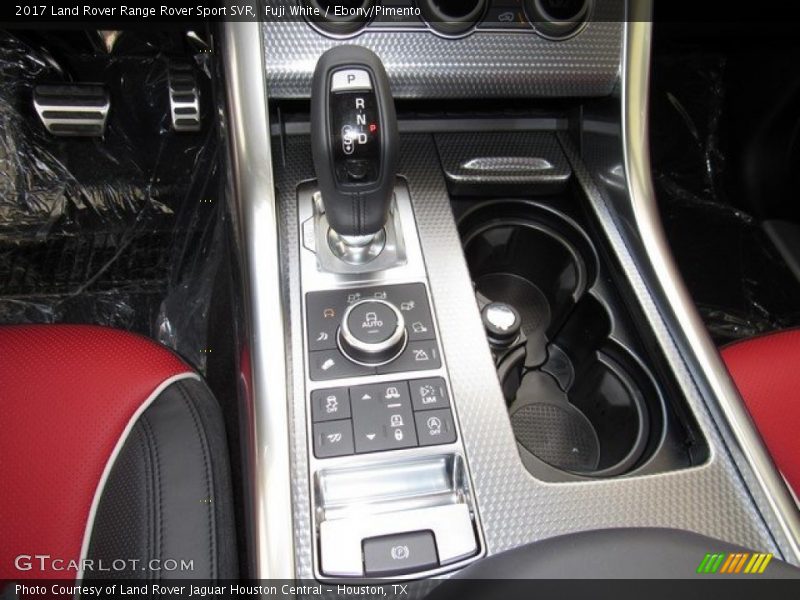 Controls of 2017 Range Rover Sport SVR