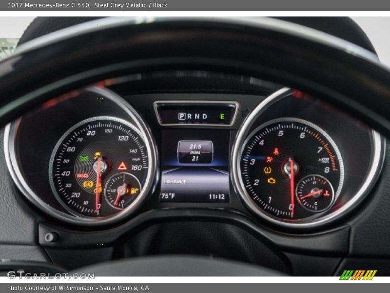  2017 G 550 550 Gauges