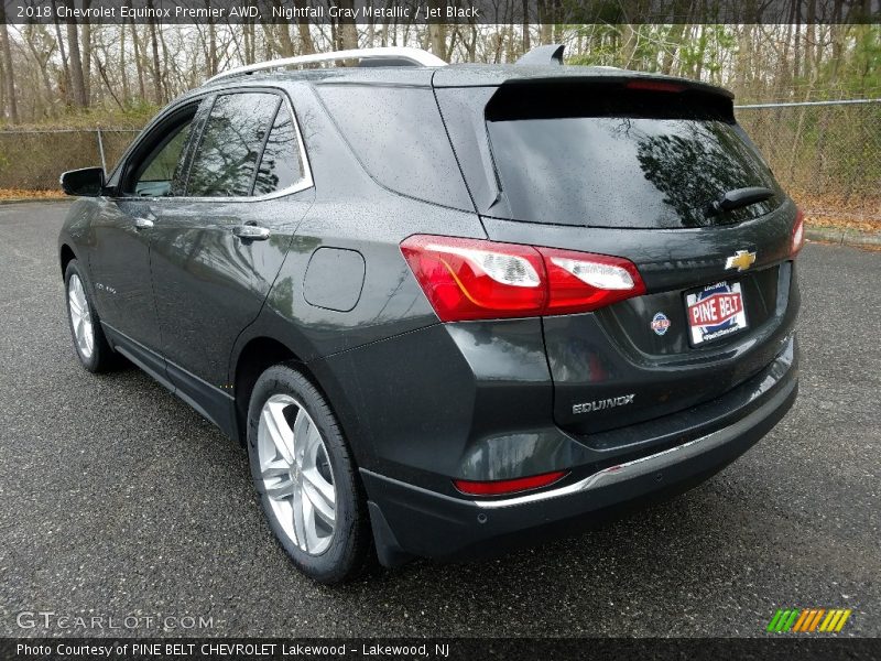 Nightfall Gray Metallic / Jet Black 2018 Chevrolet Equinox Premier AWD