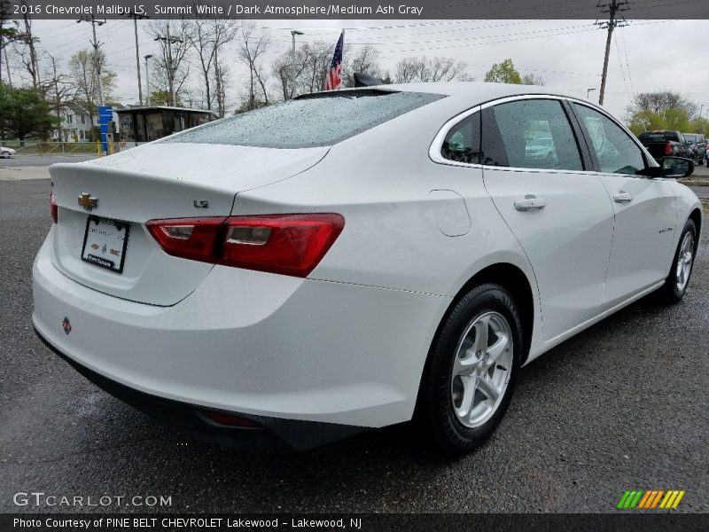 Summit White / Dark Atmosphere/Medium Ash Gray 2016 Chevrolet Malibu LS