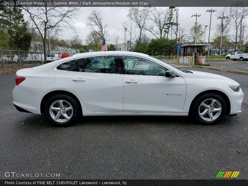 Summit White / Dark Atmosphere/Medium Ash Gray 2016 Chevrolet Malibu LS