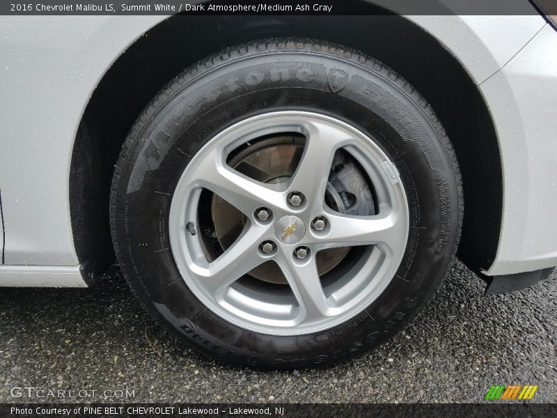 Summit White / Dark Atmosphere/Medium Ash Gray 2016 Chevrolet Malibu LS