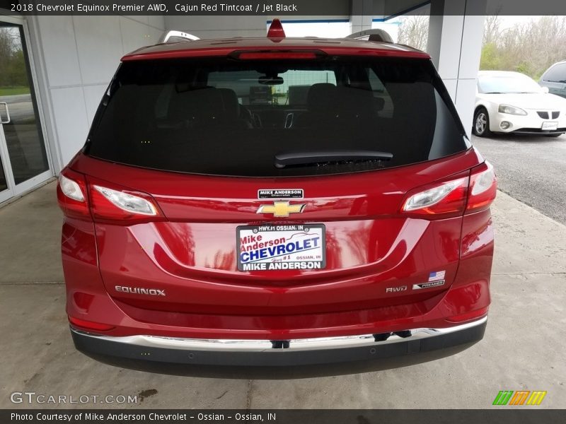 Cajun Red Tintcoat / Jet Black 2018 Chevrolet Equinox Premier AWD