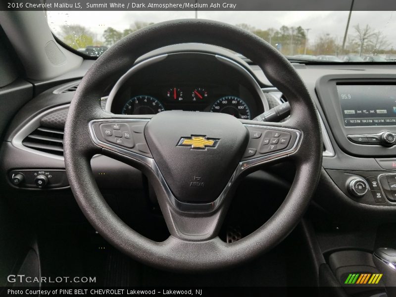 Summit White / Dark Atmosphere/Medium Ash Gray 2016 Chevrolet Malibu LS
