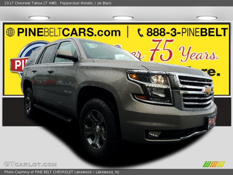 Pepperdust Metallic / Jet Black 2017 Chevrolet Tahoe LT 4WD