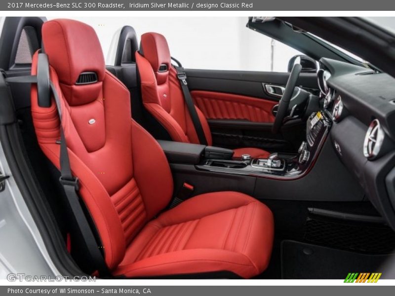  2017 SLC 300 Roadster designo Classic Red Interior