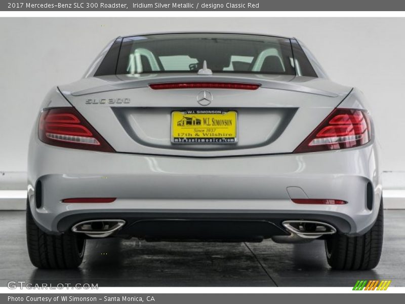 Iridium Silver Metallic / designo Classic Red 2017 Mercedes-Benz SLC 300 Roadster