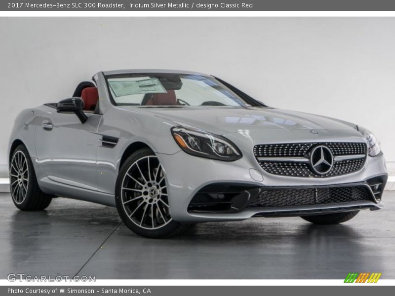 Iridium Silver Metallic / designo Classic Red 2017 Mercedes-Benz SLC 300 Roadster