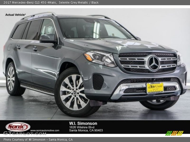 Selenite Grey Metallic / Black 2017 Mercedes-Benz GLS 450 4Matic