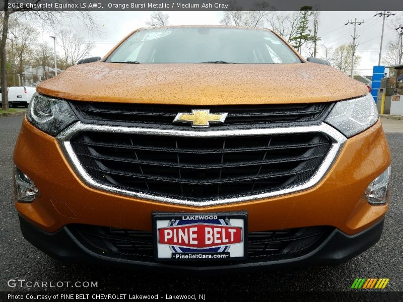 Orange Burst Metallic / Medium Ash Gray 2018 Chevrolet Equinox LS AWD