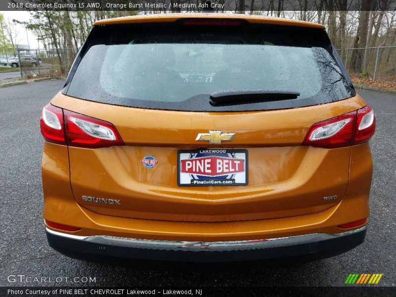 Orange Burst Metallic / Medium Ash Gray 2018 Chevrolet Equinox LS AWD