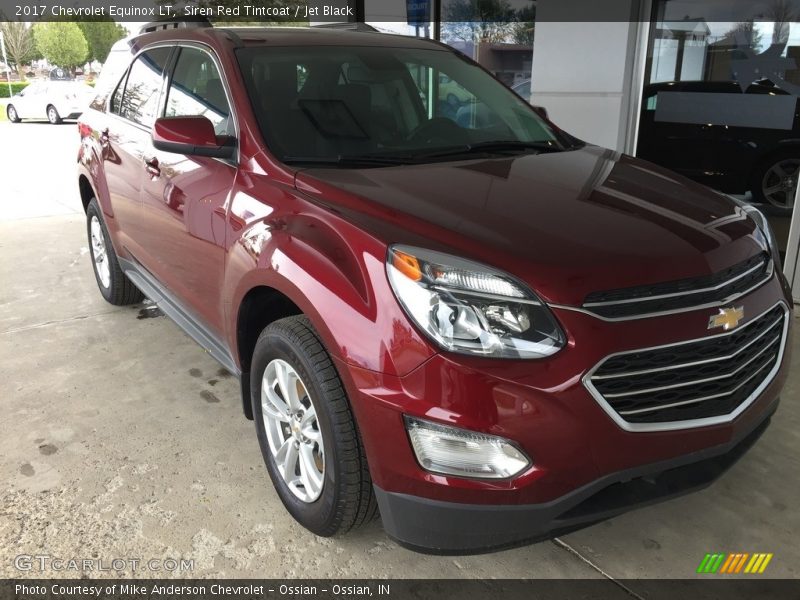 Siren Red Tintcoat / Jet Black 2017 Chevrolet Equinox LT