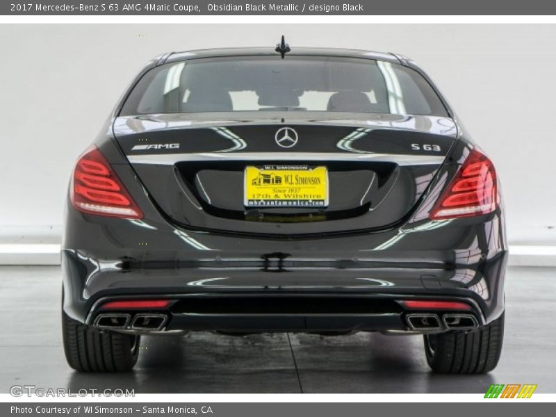 Obsidian Black Metallic / designo Black 2017 Mercedes-Benz S 63 AMG 4Matic Coupe