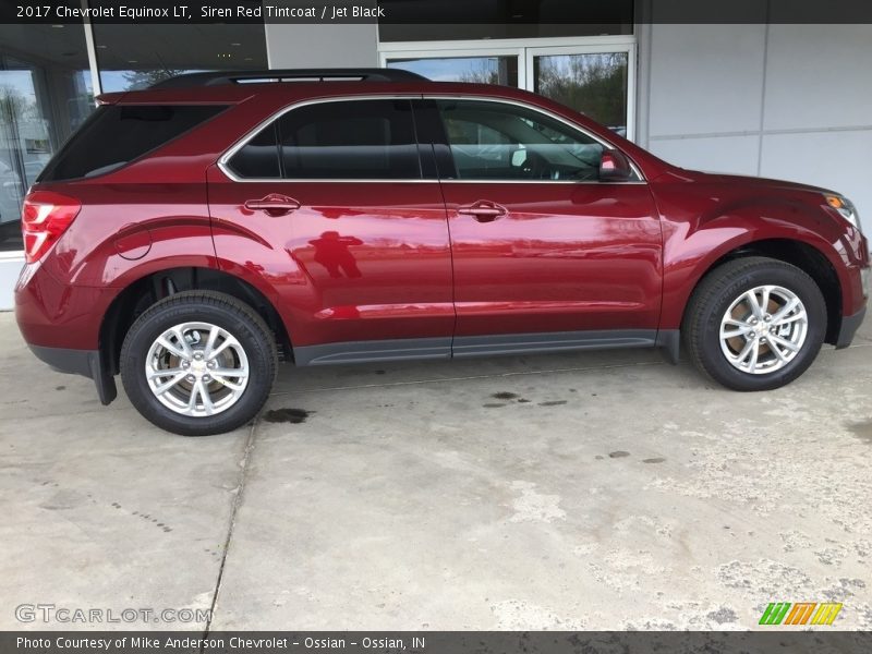 Siren Red Tintcoat / Jet Black 2017 Chevrolet Equinox LT