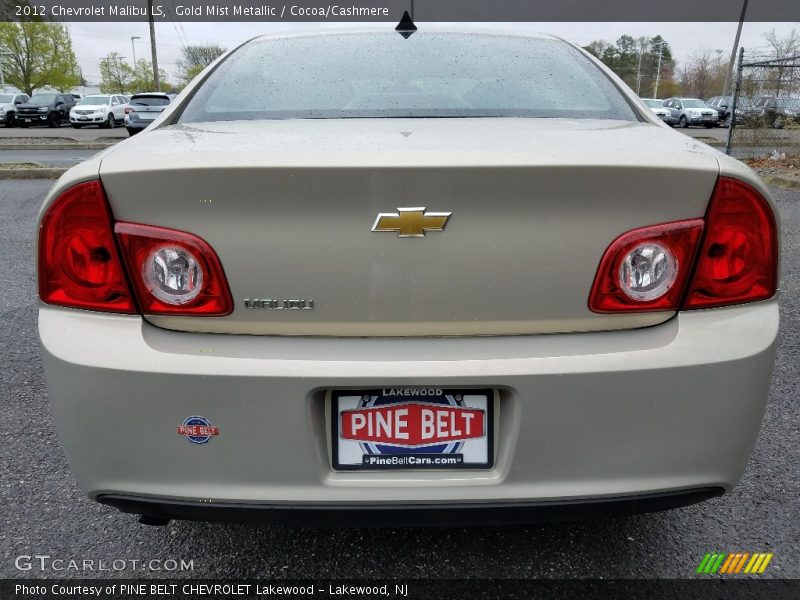 Gold Mist Metallic / Cocoa/Cashmere 2012 Chevrolet Malibu LS