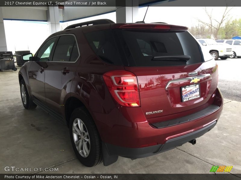 Siren Red Tintcoat / Jet Black 2017 Chevrolet Equinox LT