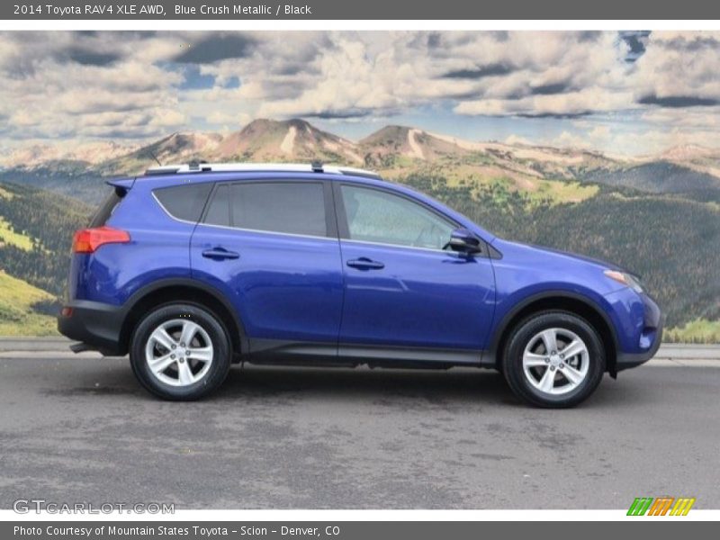 Blue Crush Metallic / Black 2014 Toyota RAV4 XLE AWD
