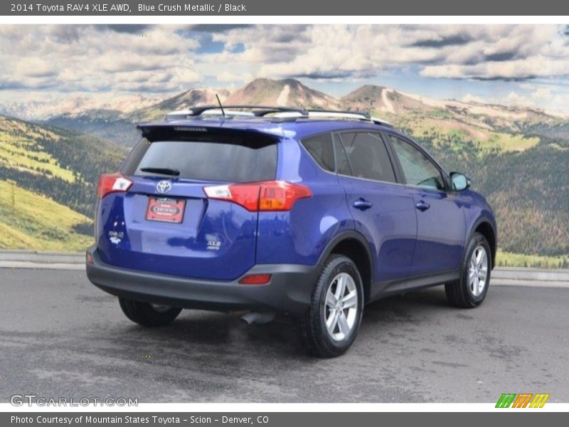 Blue Crush Metallic / Black 2014 Toyota RAV4 XLE AWD