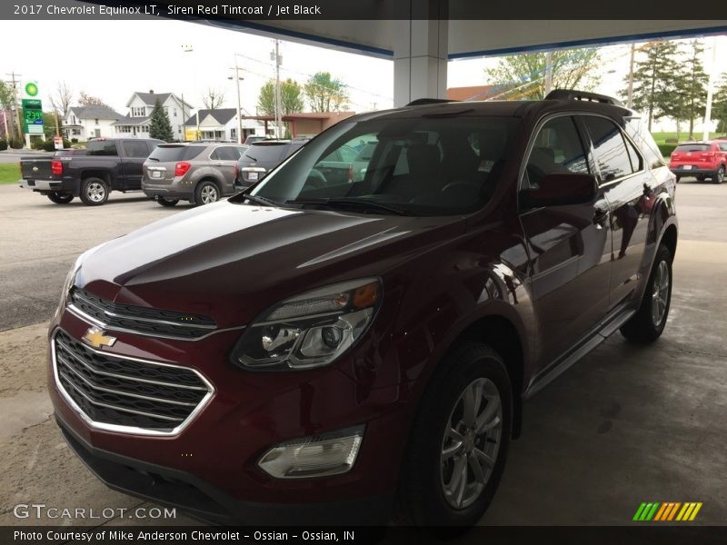 Siren Red Tintcoat / Jet Black 2017 Chevrolet Equinox LT