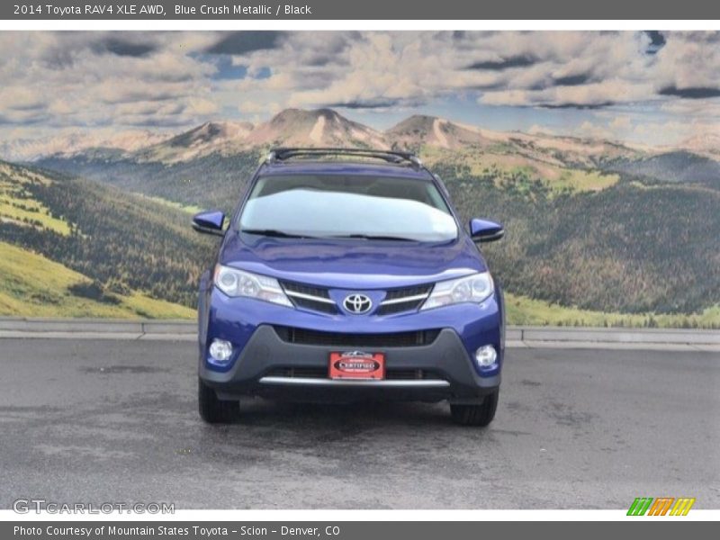 Blue Crush Metallic / Black 2014 Toyota RAV4 XLE AWD