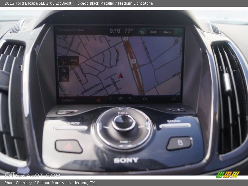 Tuxedo Black Metallic / Medium Light Stone 2013 Ford Escape SEL 2.0L EcoBoost