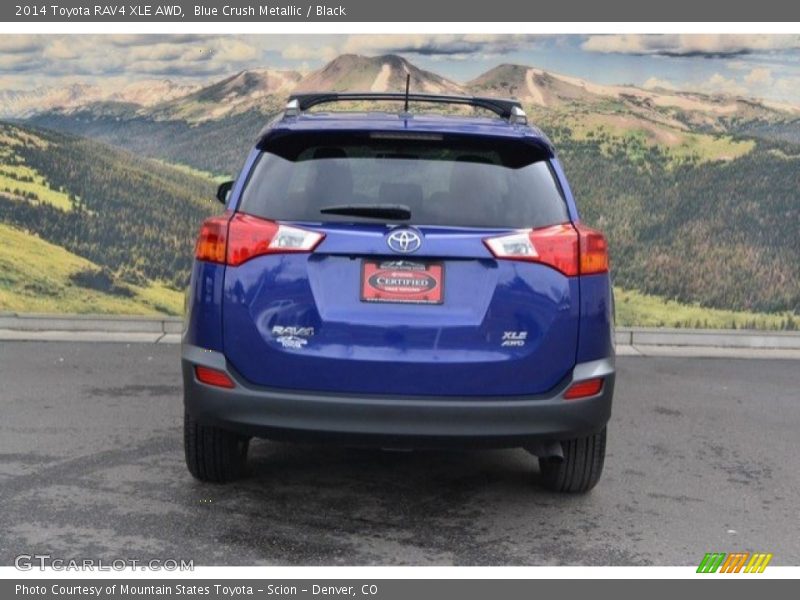 Blue Crush Metallic / Black 2014 Toyota RAV4 XLE AWD