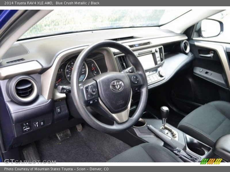 Blue Crush Metallic / Black 2014 Toyota RAV4 XLE AWD