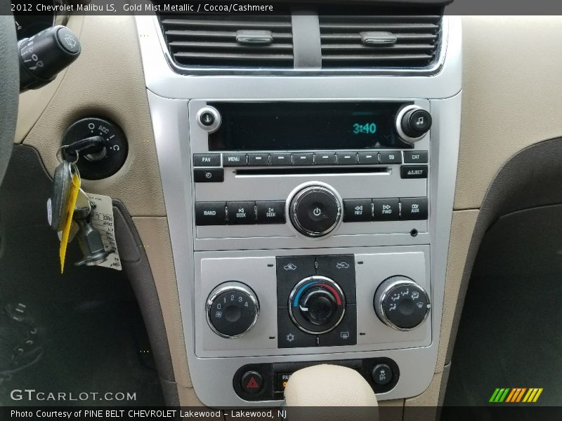 Gold Mist Metallic / Cocoa/Cashmere 2012 Chevrolet Malibu LS