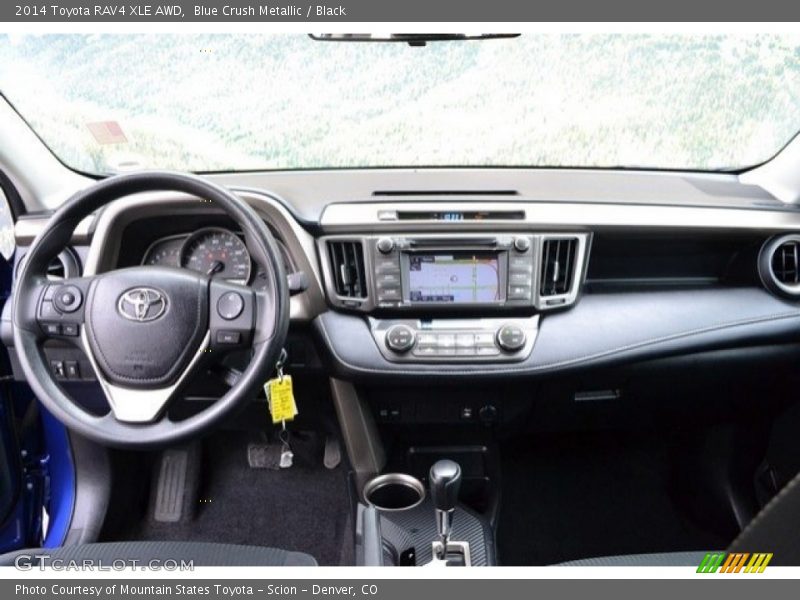 Blue Crush Metallic / Black 2014 Toyota RAV4 XLE AWD