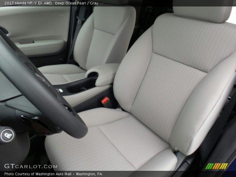 Deep Ocean Pearl / Gray 2017 Honda HR-V EX AWD