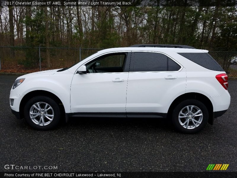Summit White / Light Titanium/Jet Black 2017 Chevrolet Equinox LT AWD