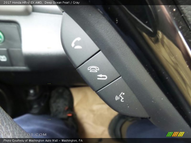 Deep Ocean Pearl / Gray 2017 Honda HR-V EX AWD