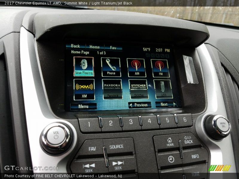 Summit White / Light Titanium/Jet Black 2017 Chevrolet Equinox LT AWD