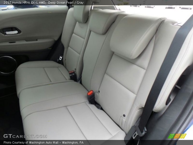 Deep Ocean Pearl / Gray 2017 Honda HR-V EX-L AWD