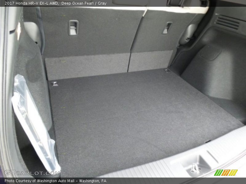 Deep Ocean Pearl / Gray 2017 Honda HR-V EX-L AWD