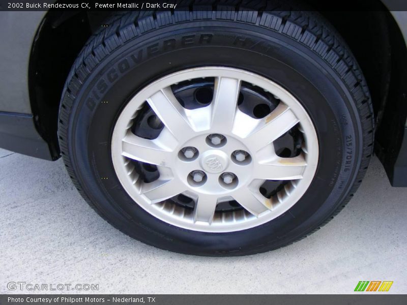 Pewter Metallic / Dark Gray 2002 Buick Rendezvous CX