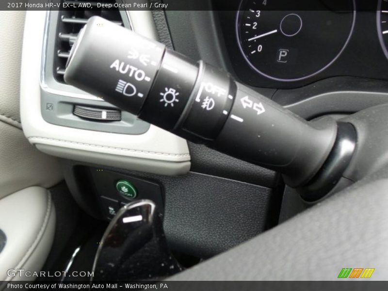 Deep Ocean Pearl / Gray 2017 Honda HR-V EX-L AWD