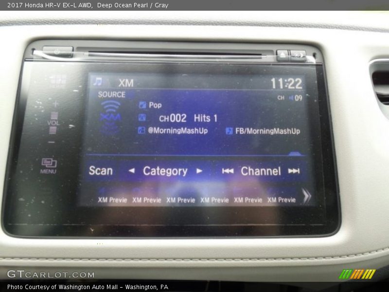 Deep Ocean Pearl / Gray 2017 Honda HR-V EX-L AWD