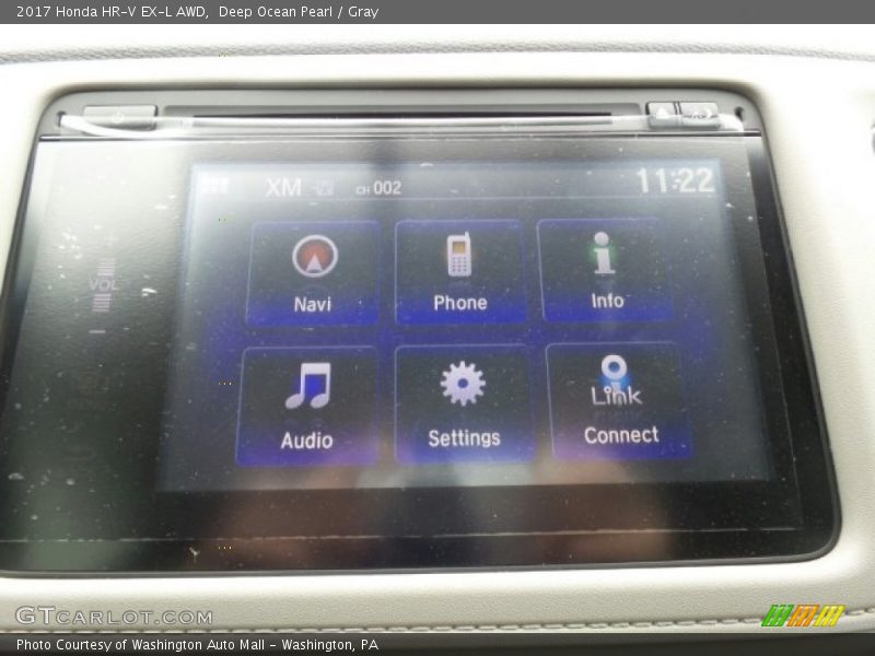 Deep Ocean Pearl / Gray 2017 Honda HR-V EX-L AWD