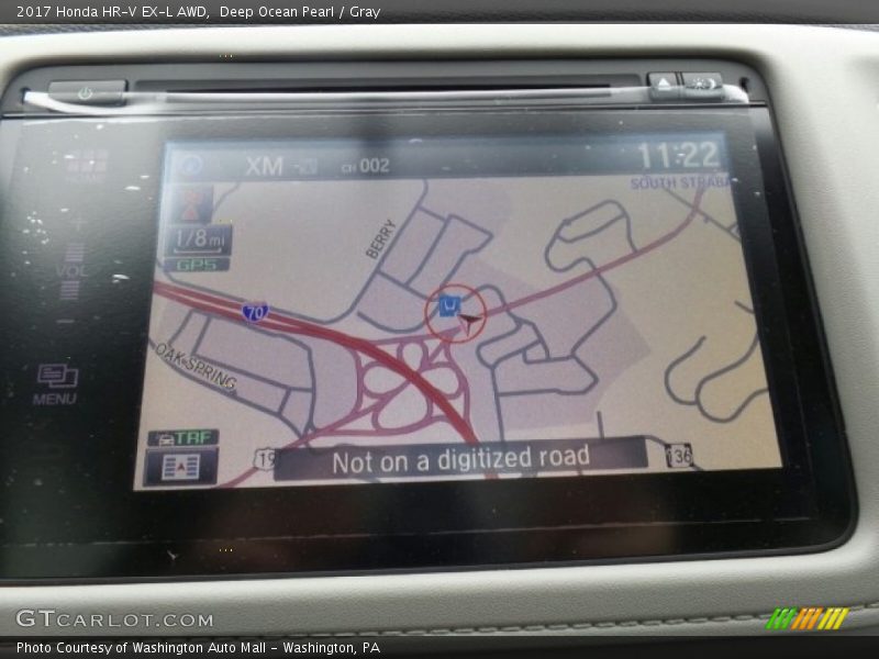 Deep Ocean Pearl / Gray 2017 Honda HR-V EX-L AWD